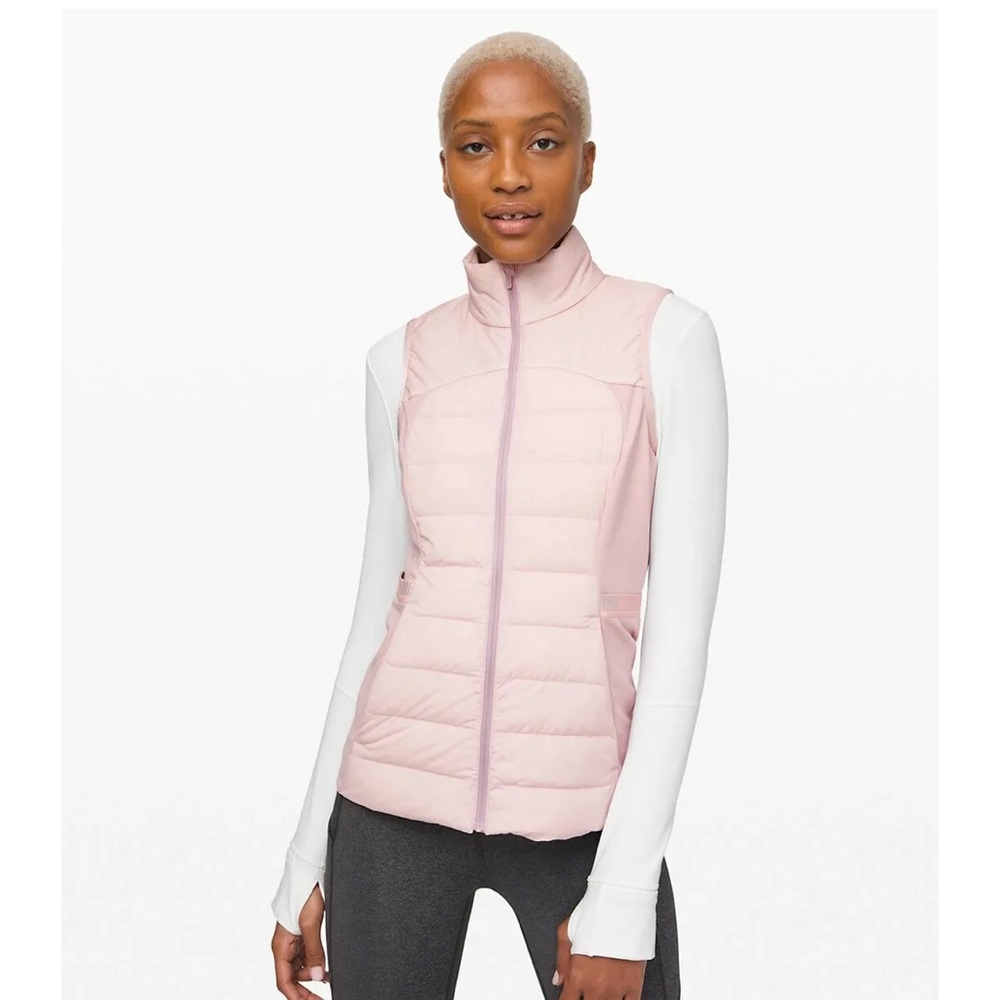 lululemon athletica Light Pink Quilted Packable Vest